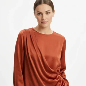 Blusa Satinada "Terracota"